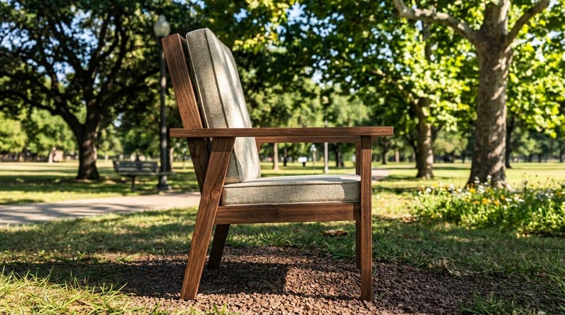 DIY DIY Outdoor Lounge Chair Plans | Adirondack Garden Chair Woodworking PDF Download Woodworking Blueprint - Step-by-Step Plan thumbnail 4