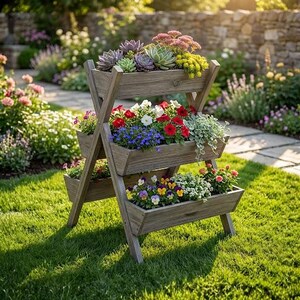 5-Tier Garden Planter Plans – Wooden Raised Vegetable Planter (PDF Download) image 3