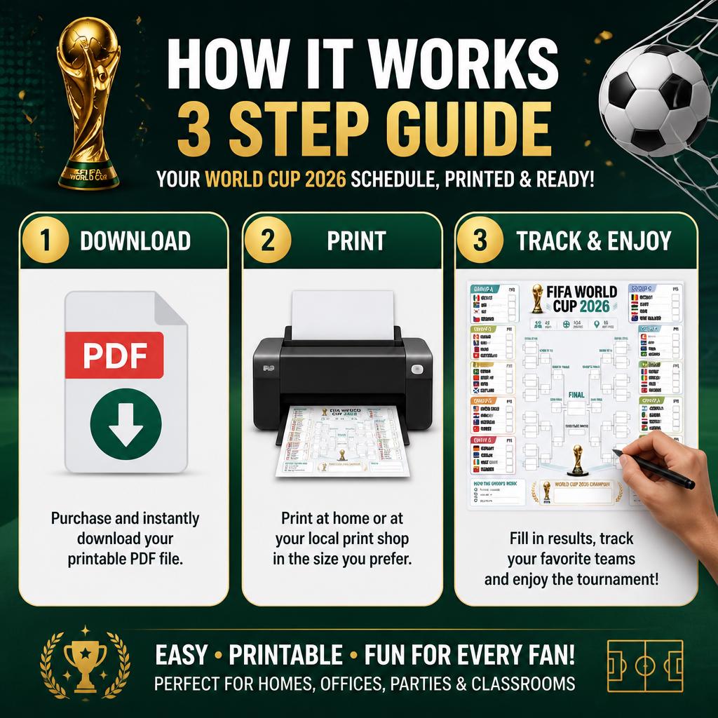 FIFA World Cup 2026 Bracket Poster — Material and lumber overview