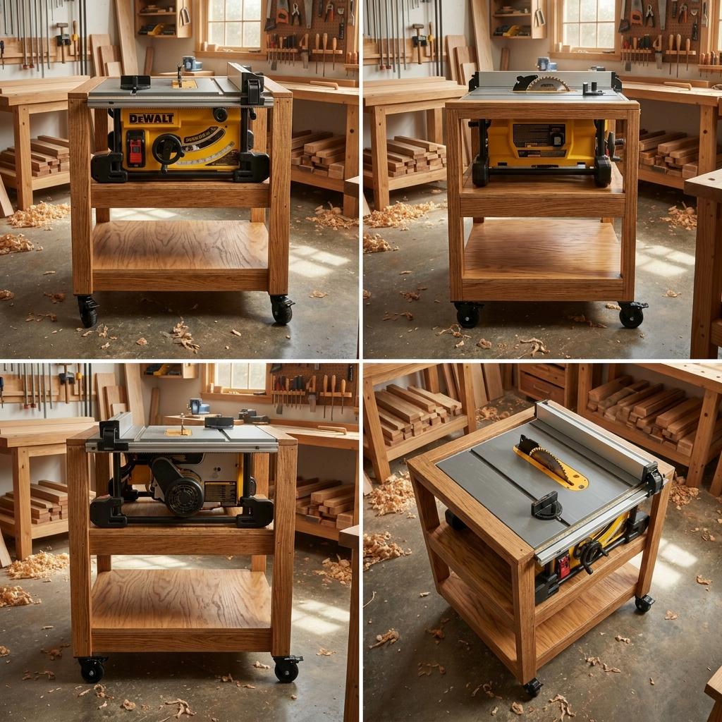 Mobile Miter Saw Station Plans — Finished build photo