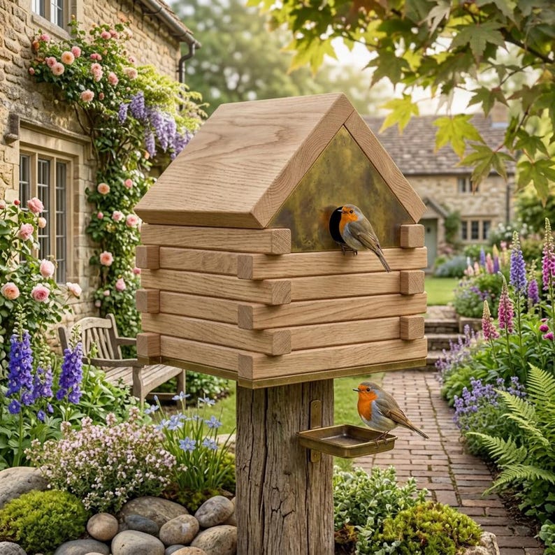 DIY Log Cabin Birdhouse Plans PDF | Large Birdhouse Blueprint | Purple Martin Bird House DIY | Fancy Birdhouse Woodworking Plans to Build Woodworking Blueprint - Step-by-Step Plan thumbnail 5