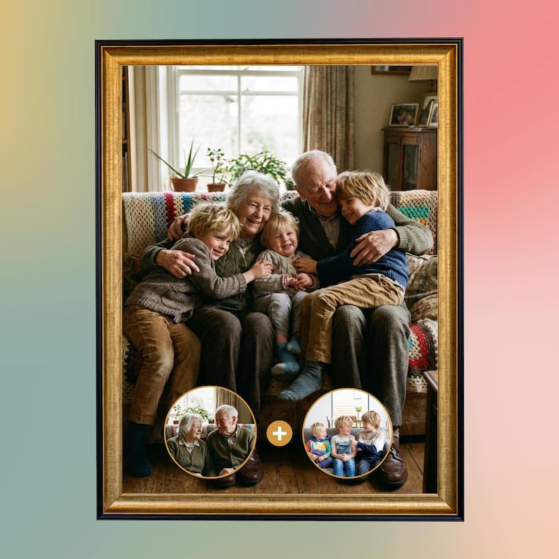DIY Custom Memorial Portrait – Add Deceased Loved One to Photo (Digital File) Woodworking Blueprint - Step-by-Step Plan thumbnail 5