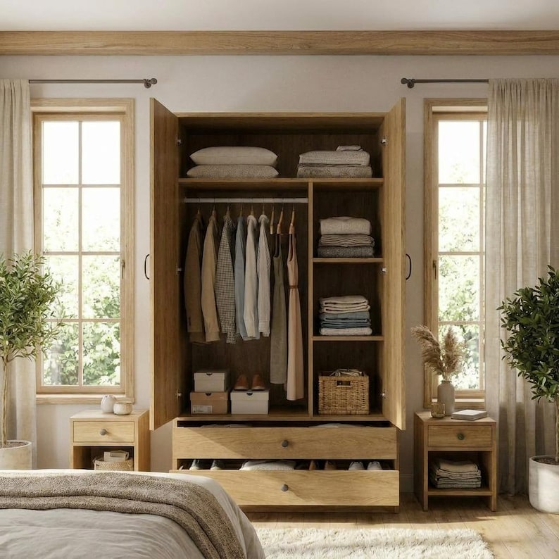 DIY DIY Wardrobe Plans | Montessori Kids Closet Blueprint (PDF Download) Woodworking Blueprint - Step-by-Step Plan thumbnail 4