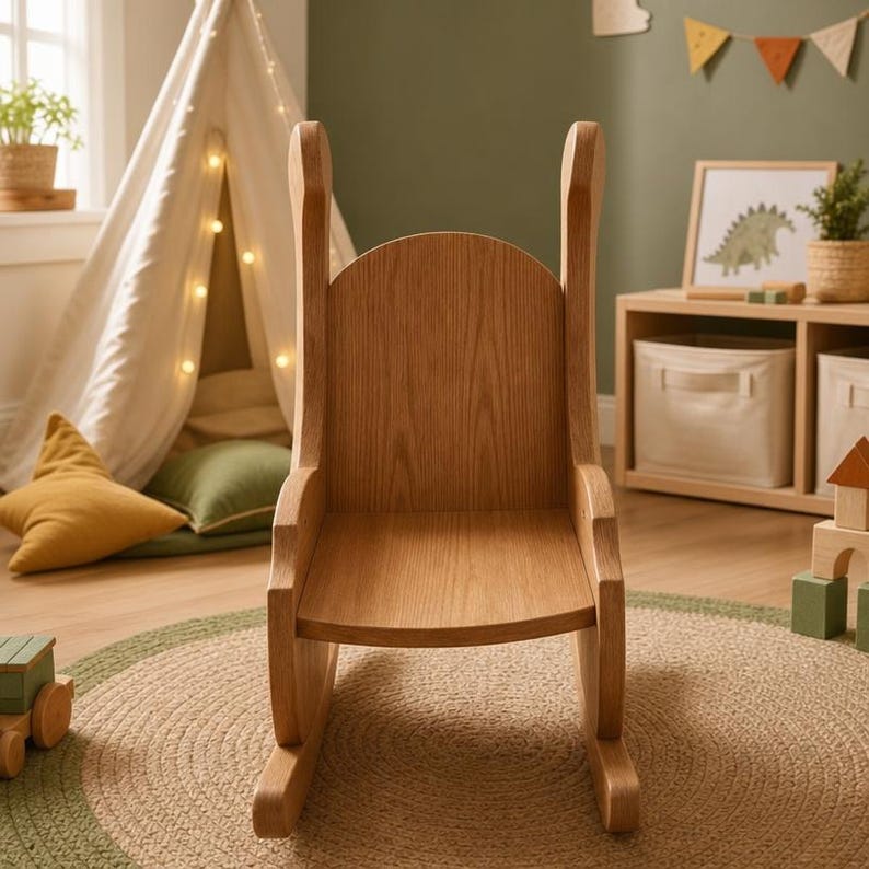 DIY Kids Rocking Chair Plans | Toddler Wooden Rocker Woodworking Blueprint (PDF Download) Woodworking Blueprint - Step-by-Step Plan thumbnail 3