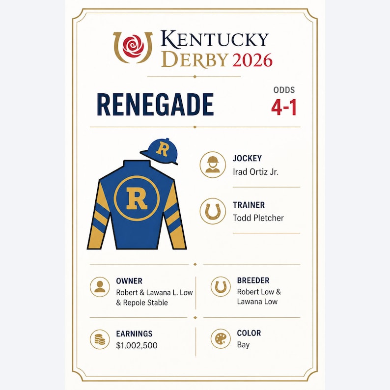 DIY Kentucky Derby 2026 Horse Cards Printable — Jockey Silks Roster PDF | Derby Party Decor Guide Woodworking Blueprint - Step-by-Step Plan thumbnail 3