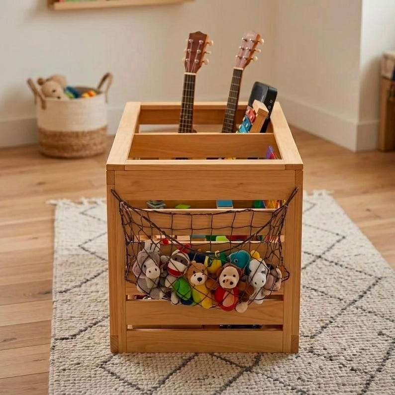 DIY Toy Box Plans PDF | Stacking Wood Bins, Kids Storage Build (Digital Download) Woodworking Blueprint - Step-by-Step Plan thumbnail 5
