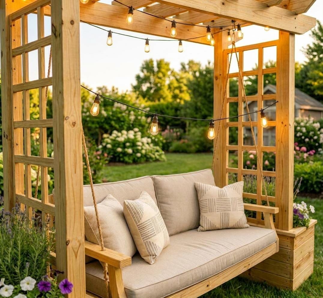 Arbor Swing Plans — Cut list and material detail