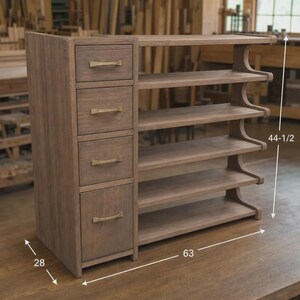DIY Shoe Cabinet Plans | Enclosed Entryway Storage Blueprint (PDF Download) image 2