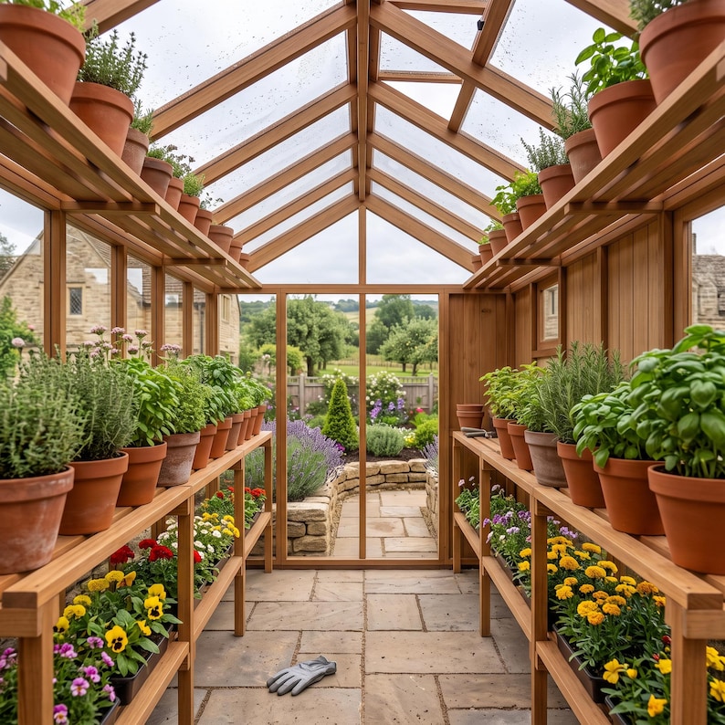 DIY DIY Lean-To Greenhouse Plans | Wooden Attached Greenhouse Blueprint (PDF Download) Woodworking Blueprint - Step-by-Step Plan thumbnail 8