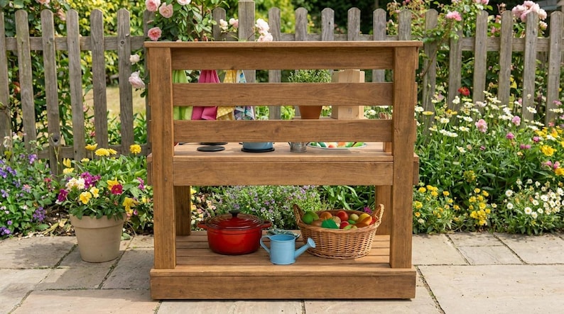 DIY Kids Mud Kitchen Woodworking Plans | Outdoor Play Station Blueprint (PDF Download) Woodworking Blueprint - Step-by-Step Plan thumbnail 8