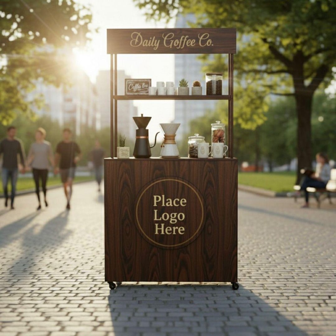 DIY Foldable Checkout Stand Plans: Portable Coffee Cart, Vendor Kiosk ...
