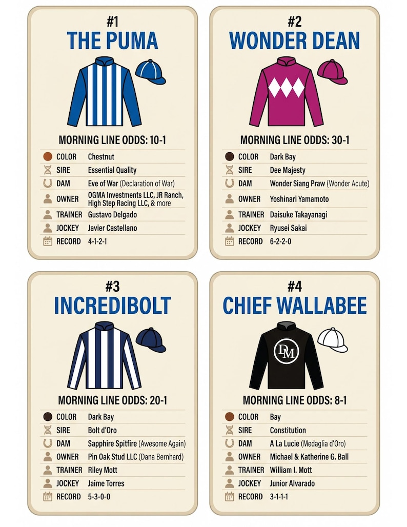 DIY 2026 Kentucky Derby Race Lineup & Jockey Silks – Party Printables (Digital Download PDF) Woodworking Blueprint - Step-by-Step Plan thumbnail 7