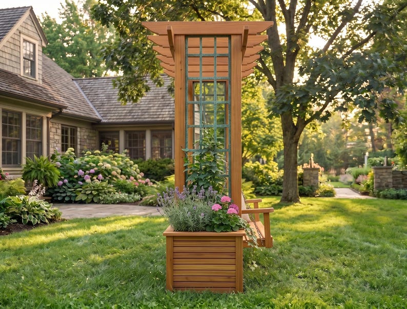 DIY Arbor Swing Plans | Pergola Roof, A-Frame Freestanding (PDF Download) Woodworking Blueprint - Step-by-Step Plan thumbnail 4