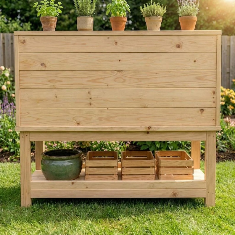 DIY Kids Mud Kitchen Plans | DIY Wooden Outdoor Play Station Blueprint (PDF Download) Woodworking Blueprint - Step-by-Step Plan thumbnail 5