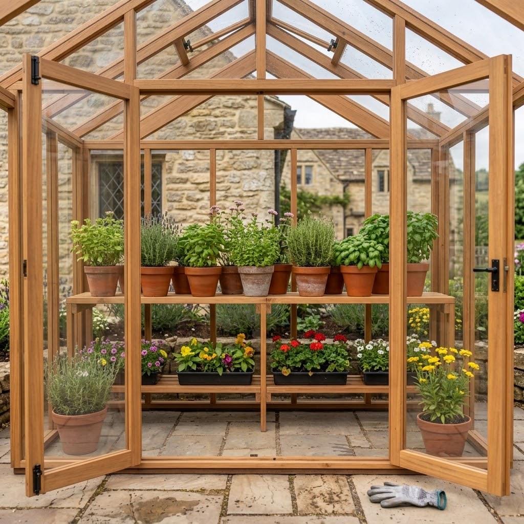 DIY Lean-To Greenhouse Plans — Blueprint close-up detail