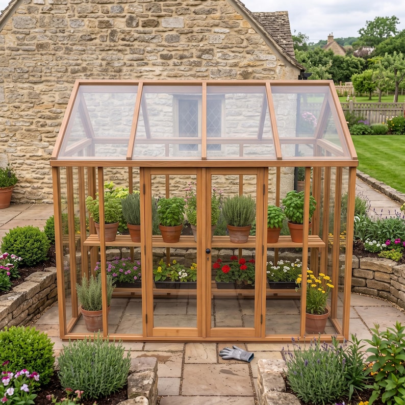 DIY DIY Lean-To Greenhouse Plans | Wooden Attached Greenhouse Blueprint (PDF Download) Woodworking Blueprint - Step-by-Step Plan thumbnail 3