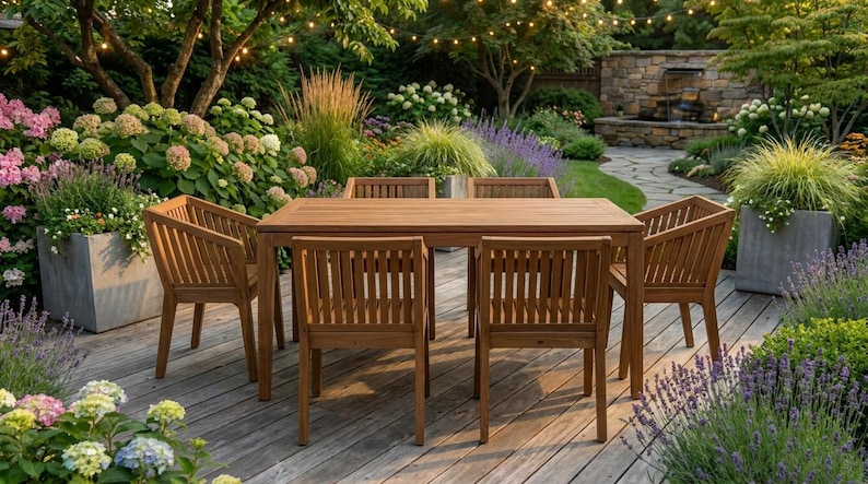 DIY Outdoor Dining Set Plans | Table and Six Chairs Woodworking Blueprint (PDF Download) Woodworking Blueprint - Step-by-Step Plan thumbnail 6