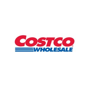 Peut inclure: Le logo Costco Wholesale pr&eacute;sente le mot "Costco" en lettres rouges gras au-dessus des mots "Wholesale" en bleu. Le mot "Wholesale" est soulign&eacute; par trois lignes horizontales bleues.