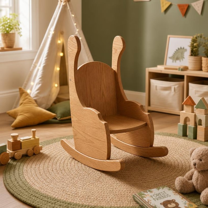 DIY Kids Rocking Chair Plans | Toddler Wooden Rocker Woodworking Blueprint (PDF Download) Woodworking Blueprint - Step-by-Step Plan thumbnail 6