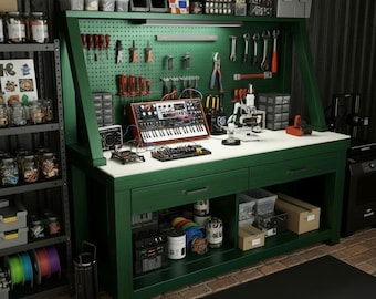 DIY Workbench Plan mit Schubladen und Schubladen | Werkstatt Werkstatt Holzbearbeitung PDF Download