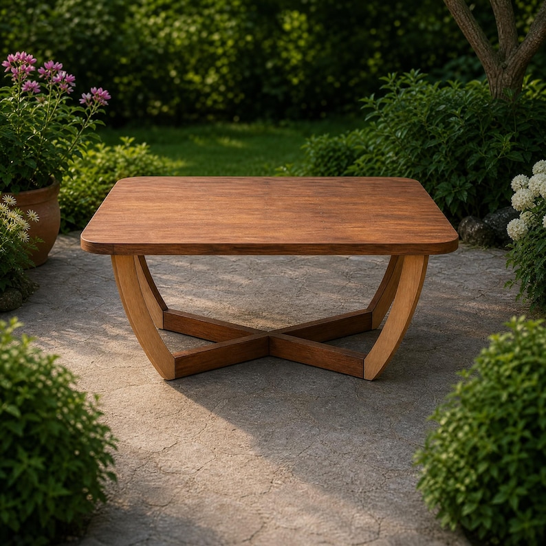 DIY Midcentury Modern Dining Table Plans | Curved Leg Woodworking Blueprint (PDF Download) Woodworking Blueprint - Step-by-Step Plan thumbnail 4