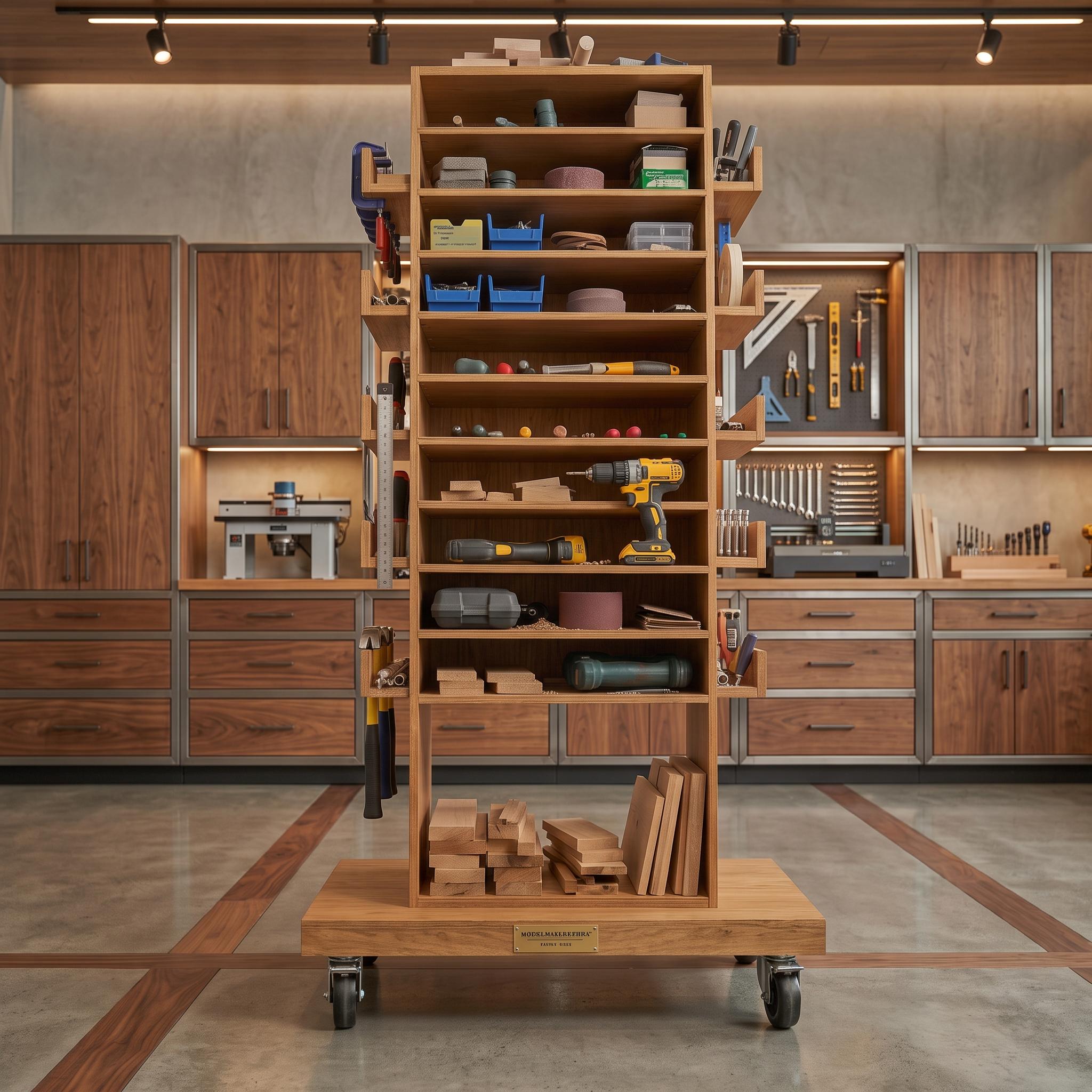 DIY Rolling Tool Station Plans — Cut list and material detail