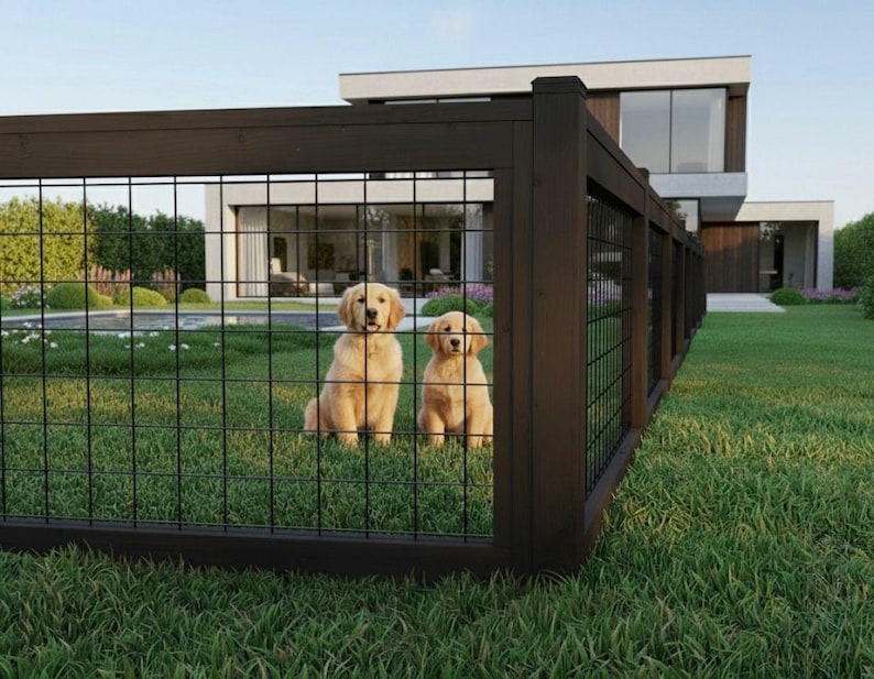 DIY DIY Modern Wood & Metal Fence Plan: Beginner-Friendly (PDF) Woodworking Blueprint - Step-by-Step Plan thumbnail 5