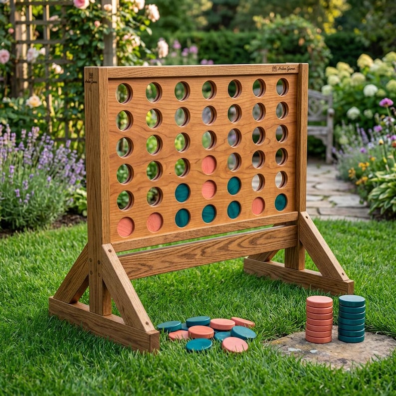 DIY Giant Connect Four Plans | Wooden Backyard Yard Game Blueprint (PDF Download) Woodworking Blueprint - Step-by-Step Plan thumbnail 1