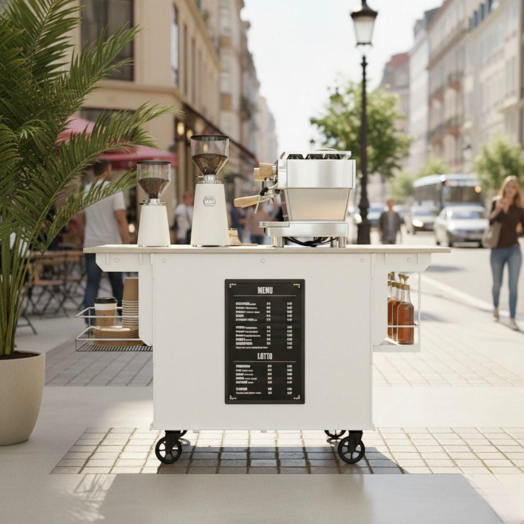 DIY Mobile Coffee Cart Plans: Collapsible Vendor Bar Blueprint (PDF Download)