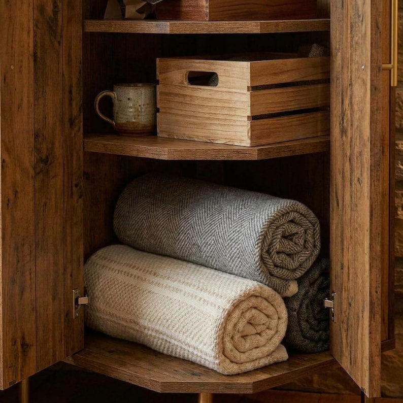DIY Corner Bookshelf Plans PDF | Modern Freestanding Bookcase Blueprint (Digital Download) Woodworking Blueprint - Step-by-Step Plan thumbnail 6
