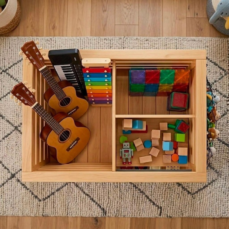 DIY Toy Box Plans PDF | Stacking Wood Bins, Kids Storage Build (Digital Download) Woodworking Blueprint - Step-by-Step Plan thumbnail 4
