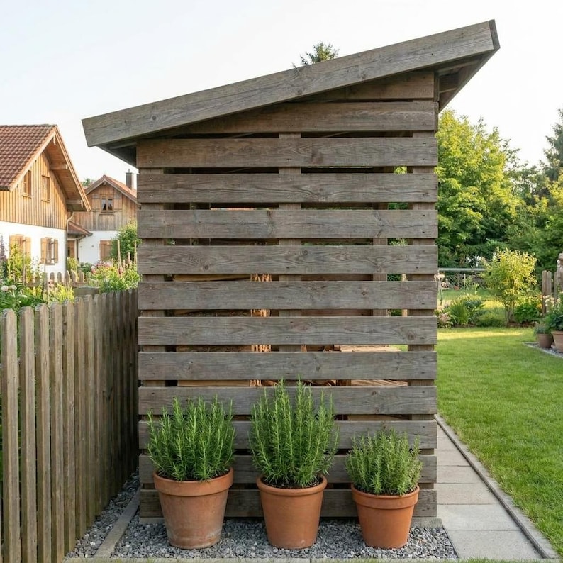 DIY Modern Firewood Shed Plan | 8x10 Lean-To Wood Storage PDF (2 Cord Capacity) Woodworking Blueprint - Step-by-Step Plan thumbnail 2