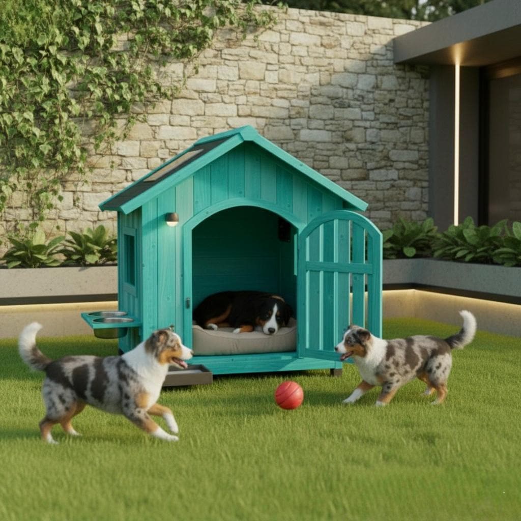 DIY Modern Dog House Plans: Insulated Large Dog Kennel (Digital Download)