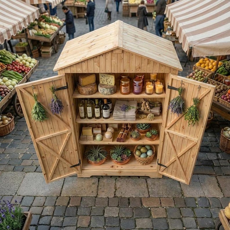 DIY DIY Farmstand Plans PDF | Roadside Stand Blueprint | Egg Flower Produce Sourdough Market Cart | Instant Download Woodworking Guide Woodworking Blueprint - Step-by-Step Plan thumbnail 4