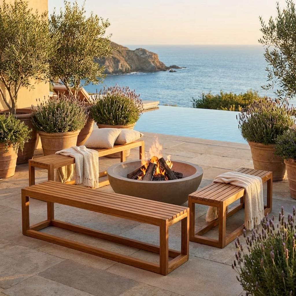 DIY Outdoor Bench Plans: Modern Backless Garden & Deck Seating (PDF Download)