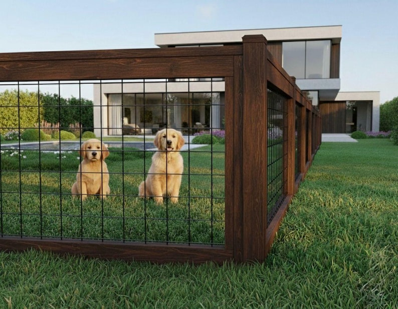 DIY DIY Modern Wood & Metal Fence Plan: Beginner-Friendly (PDF) Woodworking Blueprint - Step-by-Step Plan thumbnail 2