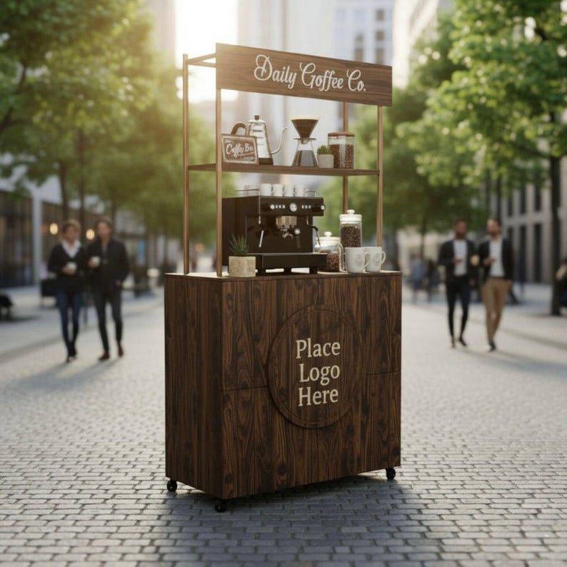 DIY DIY Foldable Checkout Stand Plans: Portable Coffee Cart, Vendor Kiosk (PDF) Woodworking Blueprint - Step-by-Step Plan thumbnail 2