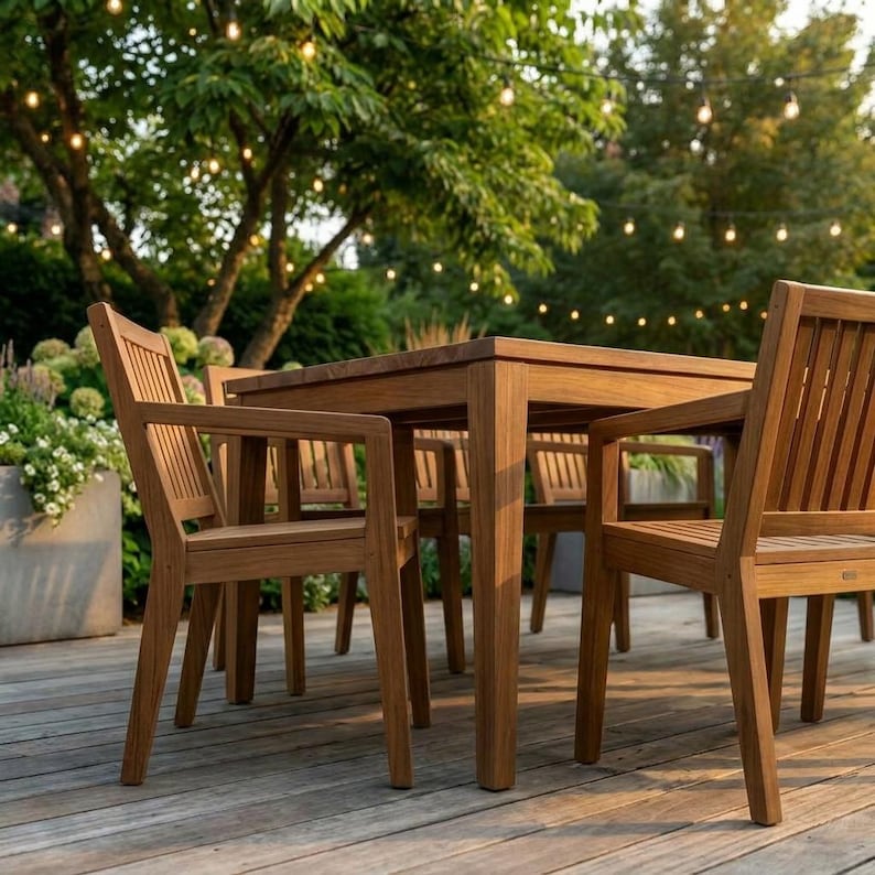DIY Outdoor Dining Set Plans | Table and Six Chairs Woodworking Blueprint (PDF Download) Woodworking Blueprint - Step-by-Step Plan thumbnail 5