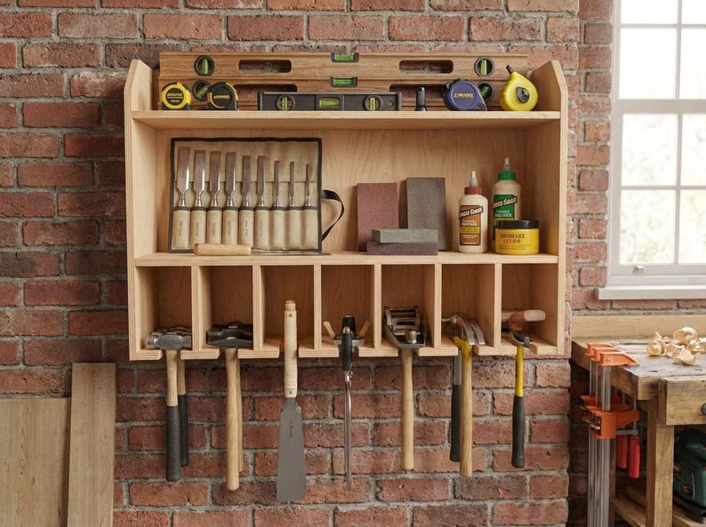 DIY DIY Cordless Drill Storage Organizer Plans PDF | Power Tool Rack Blueprint | Battery Charging Station | Garage Workshop Shelf Woodworking Blueprint - Step-by-Step Plan thumbnail 3