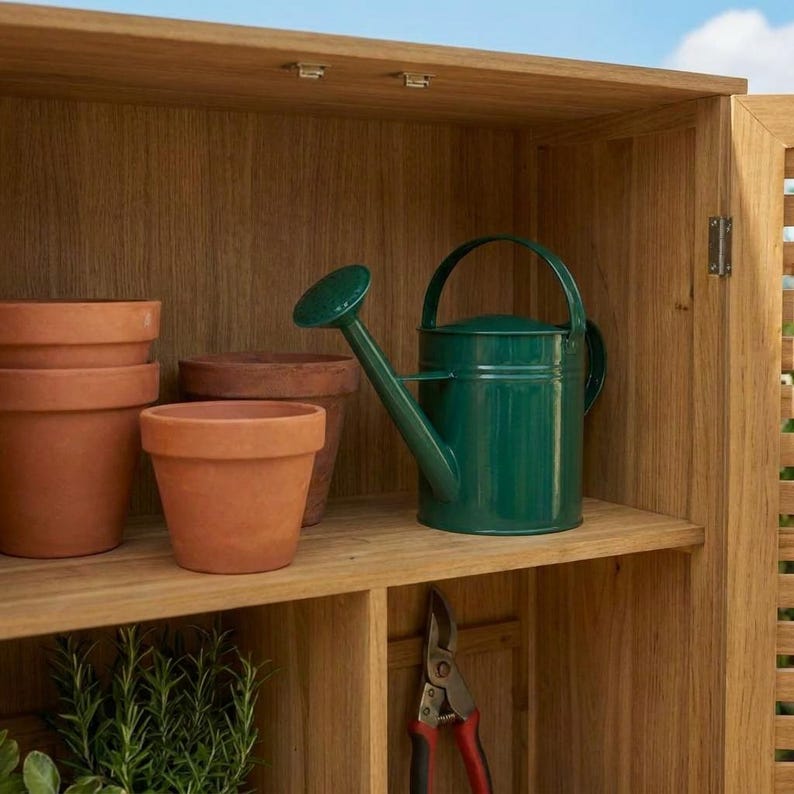 DIY Tall Outdoor Storage Cabinet Plans | Garden Tool Shed Blueprint (PDF Download) Woodworking Blueprint - Step-by-Step Plan thumbnail 5