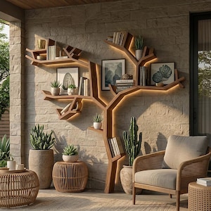 Tree bookcase - Etsy 日本