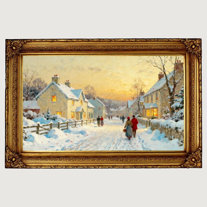 DIY Vintage Christmas Art | 100+ Winter Frame TV Designs (Digital Download) Woodworking Blueprint - Step-by-Step Plan thumbnail 7
