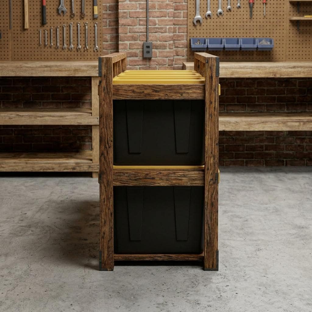 DIY 27 Gallon Tote Rack Plans — Material and lumber overview