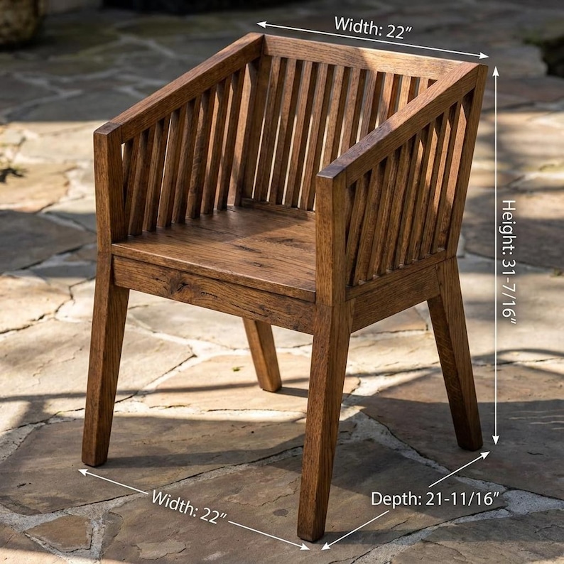 DIY Outdoor Dining Set Plans | Table and Six Chairs Woodworking Blueprint (PDF Download) Woodworking Blueprint - Step-by-Step Plan thumbnail 2