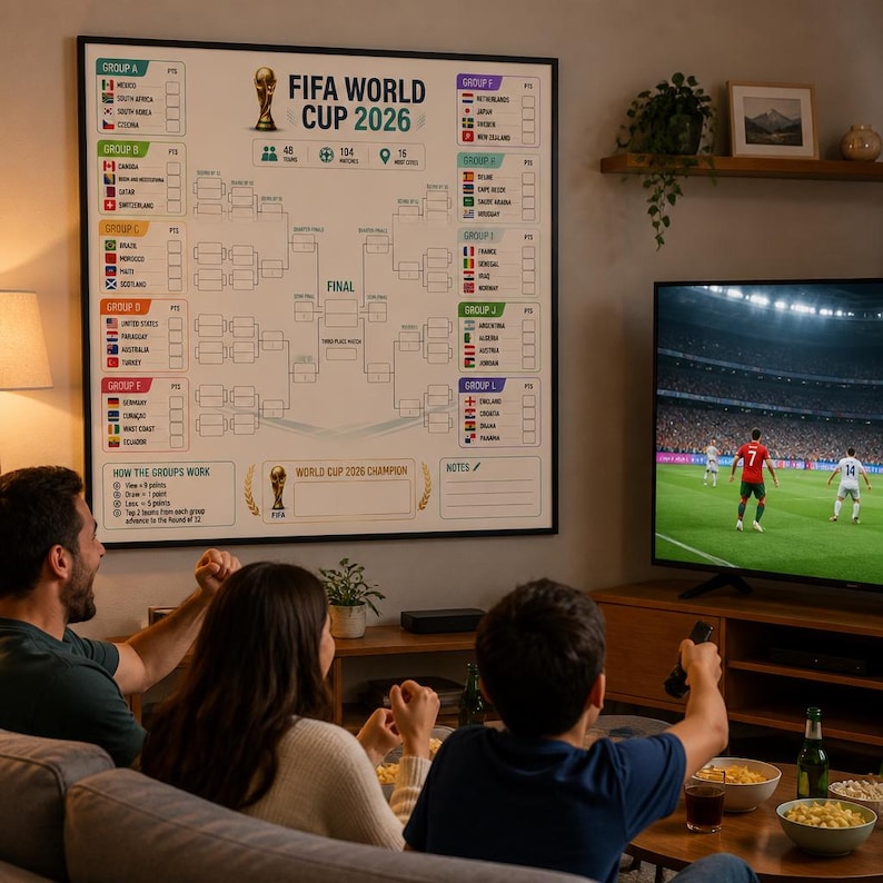 DIY FIFA World Cup 2026 Bracket Poster | Group Stage Knockout Tracker (PDF) Woodworking Blueprint - Step-by-Step Plan thumbnail 2