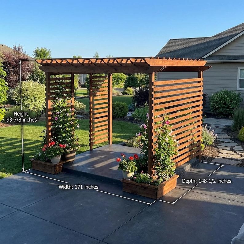 DIY DIY Garden Pergola Plans | Complete Wood Pergola Build Blueprint & Arbor PDF Download Woodworking Blueprint - Step-by-Step Plan thumbnail 3