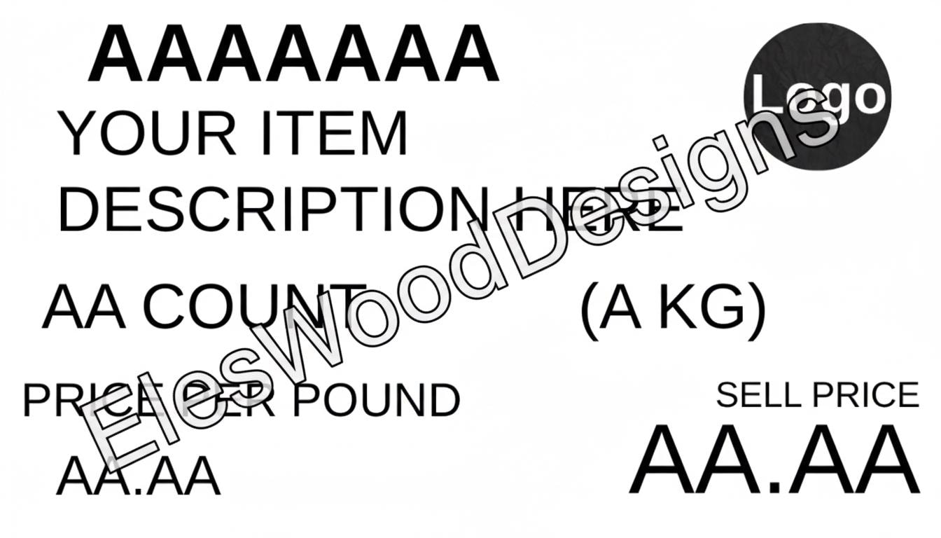 Editable Costco Party Signs | Canva Price Tags (PDF)