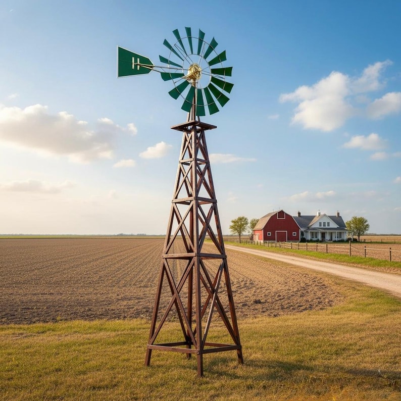 DIY DIY 13 FT Wooden Windmill Plans: Rustic Farmhouse Yard Decor (Digital Download) Woodworking Blueprint - Step-by-Step Plan thumbnail 1