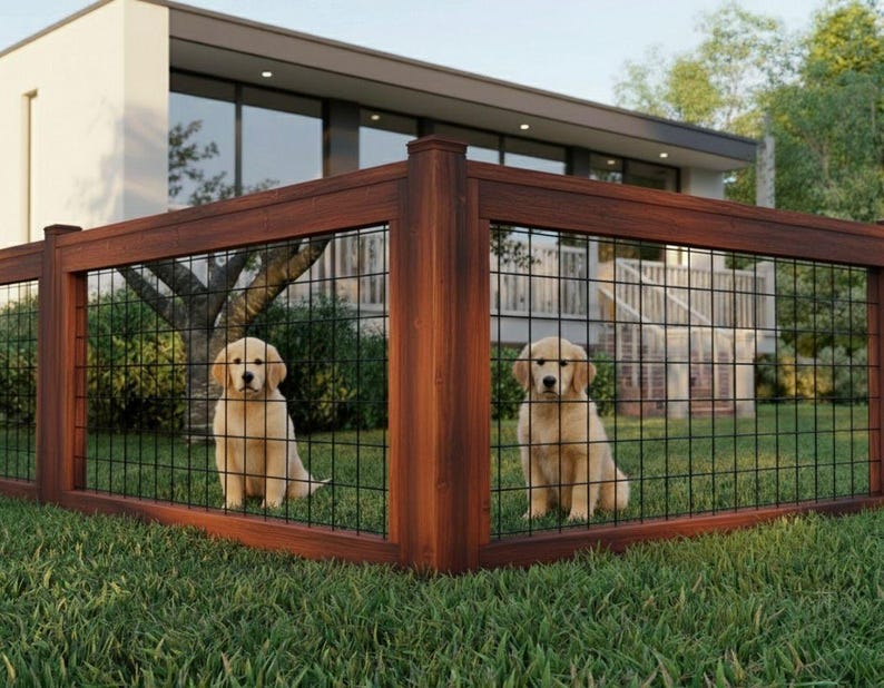 DIY DIY Modern Wood & Metal Fence Plan: Beginner-Friendly (PDF) Woodworking Blueprint - Step-by-Step Plan thumbnail 3