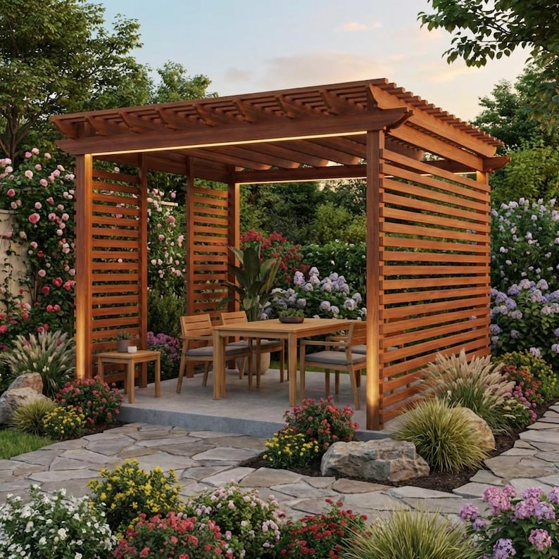 DIY DIY Garden Pergola Plans | Complete Wood Pergola Build Blueprint & Arbor PDF Download Woodworking Blueprint - Step-by-Step Plan thumbnail 2